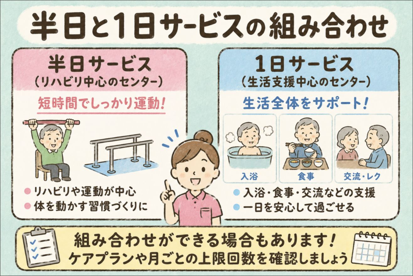 半日型と1日型を組み合わせる考え方