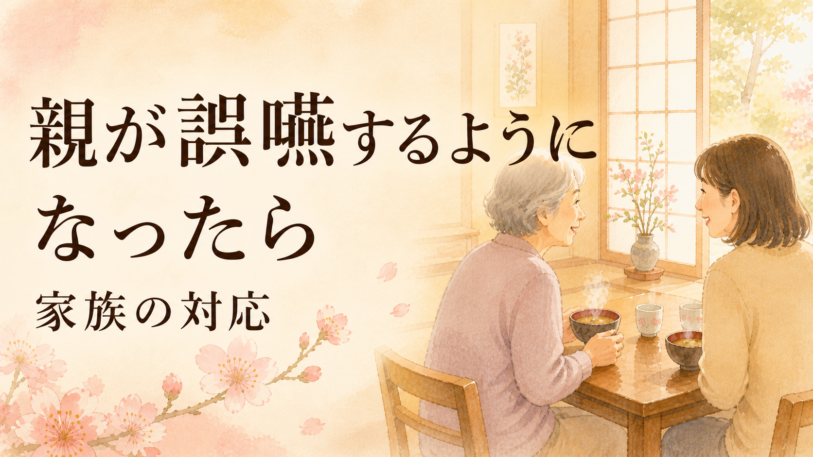 親が誤嚥するようになったら？言語聴覚士が教える家族の対応