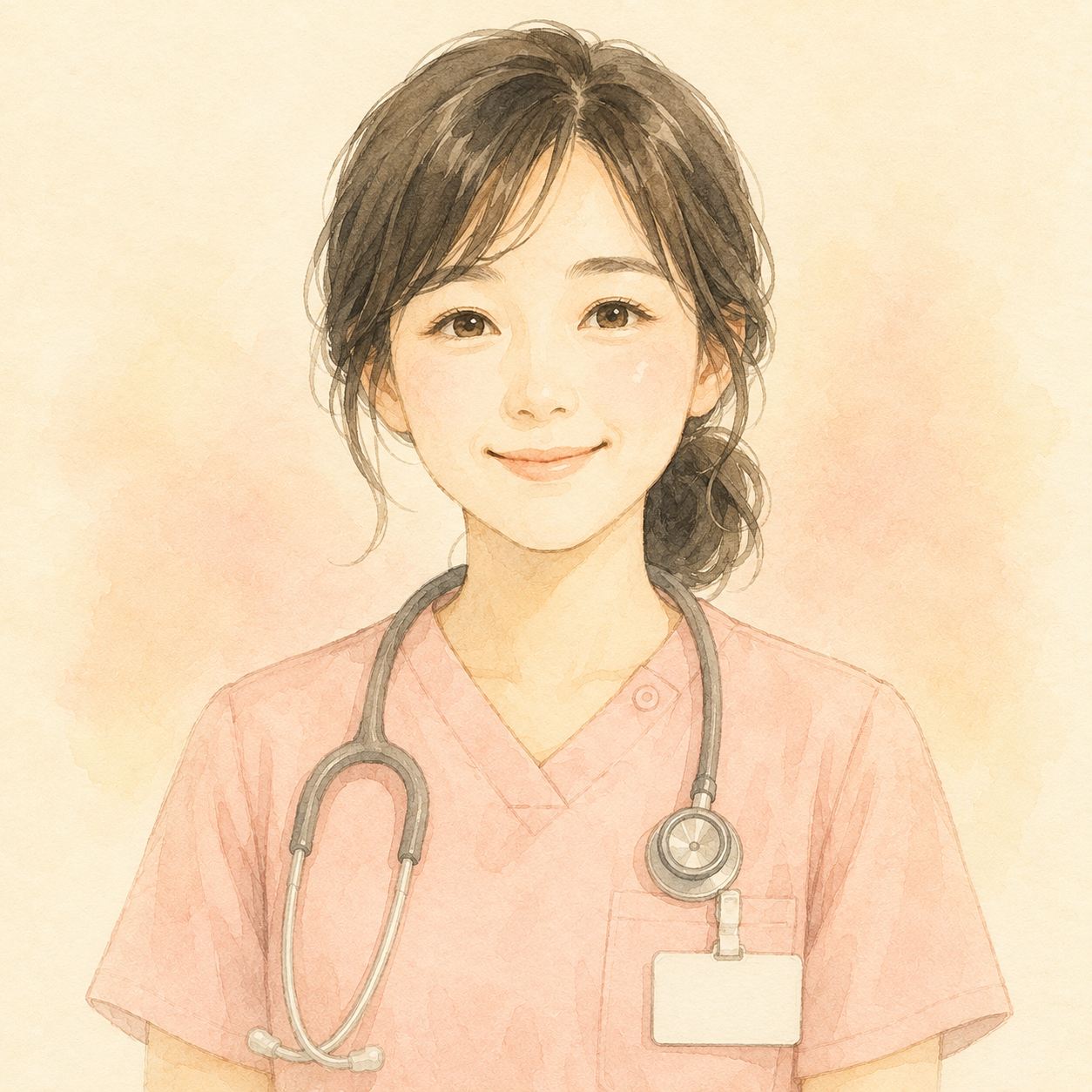 うめあかり：言語聴覚士のイラスト