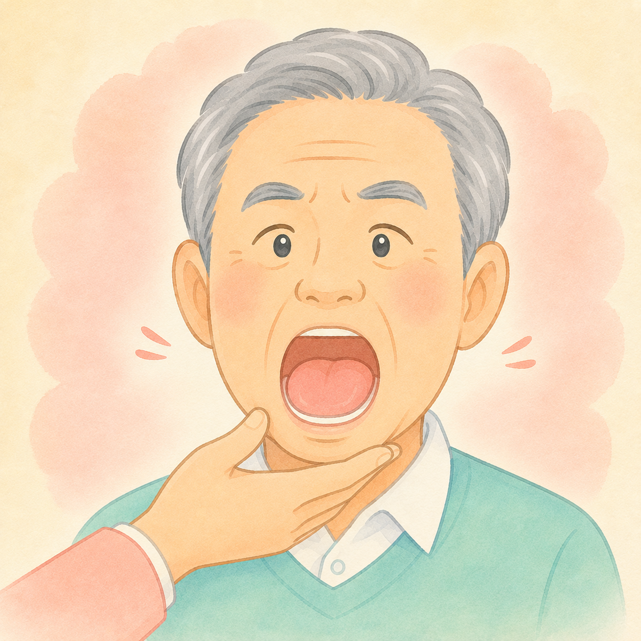 開口の抵抗運動 イラスト