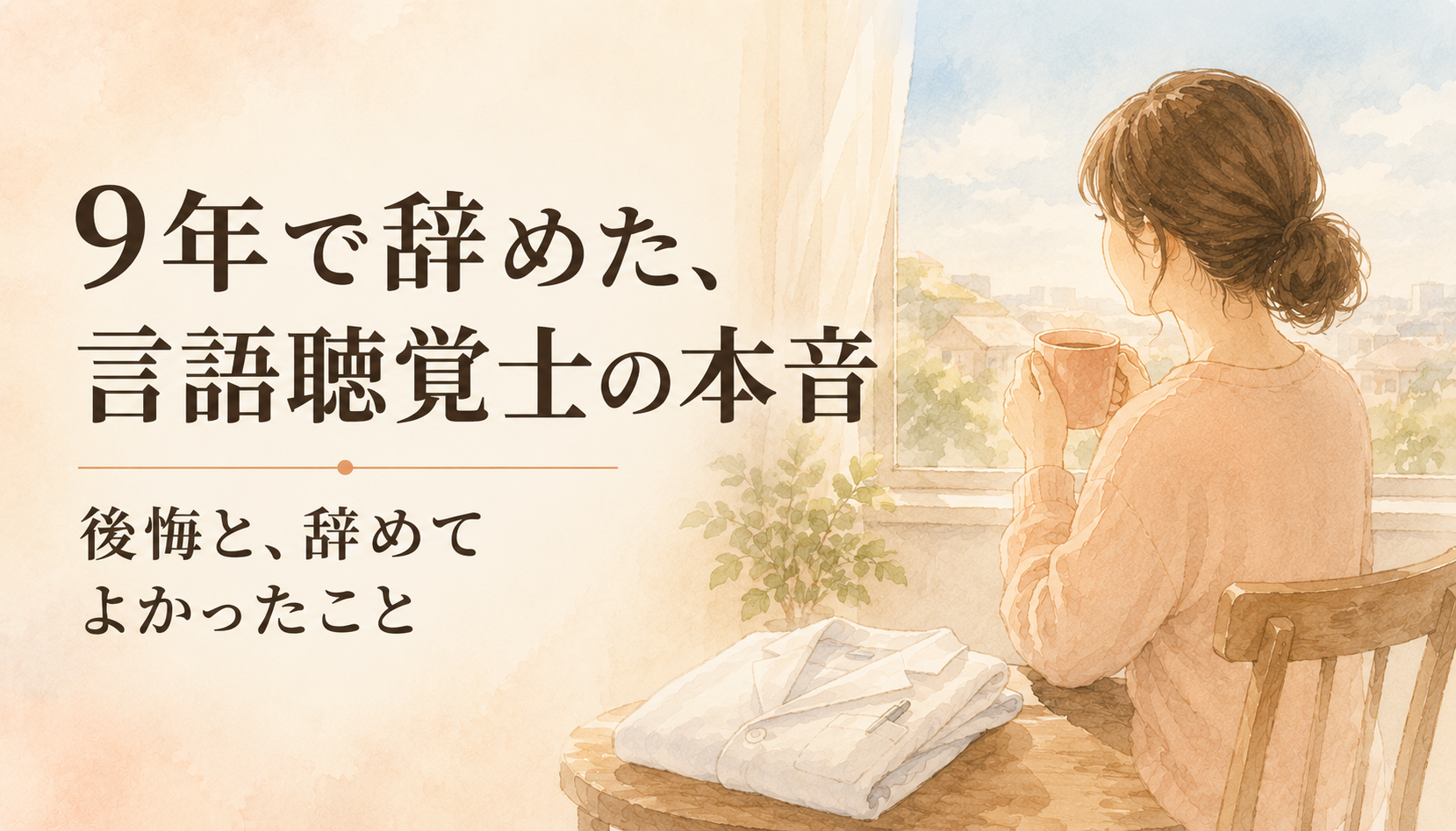 言語聴覚士9年で辞めた本音｜後悔したこと・よかったこと、全部正直に話します